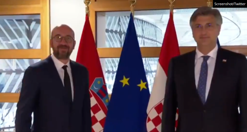 Plenković se sastao sa svojim prijateljem Charlesom Michelom: Tvrdi da će Hrvatska dobiti ogromnu pomoć
