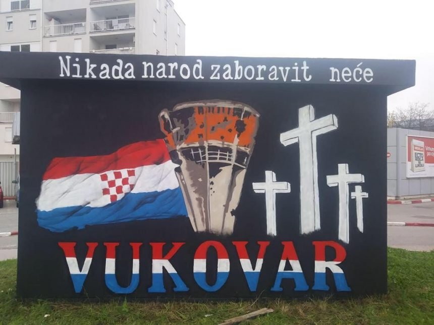 “UDRUŽENI POTHVAT”:Tko je uklonio mural posvećen Vukovaru