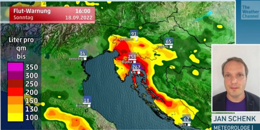 Njemački meteorolog najavljuje biblijske potope u Hrvatskoj: Ako nekog poznajete tko je tamo na odmoru, upozorite ga