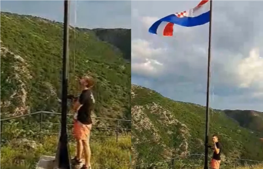 SRAMOTNE SCENE IZ KNINA: Snimili kako skidaju hrvatsku zastavu. Završili su u pritvoru