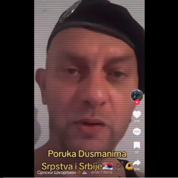 Muškarac iz Srbije uputio užasne prijetnje Hrvatima i Bošnjacima: Ja sam zvijer, nisam čovjek. Imam samo ogromnu mržnju