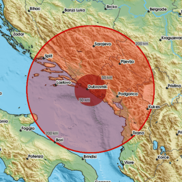 Snažan potres pogodio Crnu Goru: I u Dubrovniku je jako “treslo”