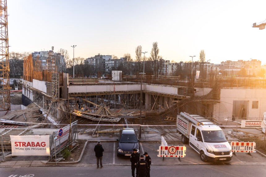 VIDEO: Nesreća na gradilištu u Španskom.  Ozlijeđeno troje radnika